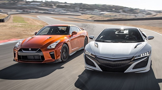 مبارزه نیسان GT-R با هوندا NSX مبارزه نیسان GT-R با هوندا NSX