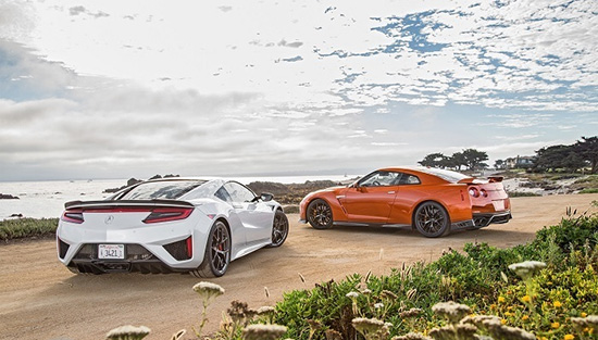 مبارزه نیسان GT-R با هوندا NSX مبارزه نیسان GT-R با هوندا NSX