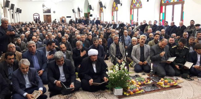 حضور معاون رئیس جمهوری و استاندار گیلان در مراسم ختم مدیرکل اسبق کمیته امداد