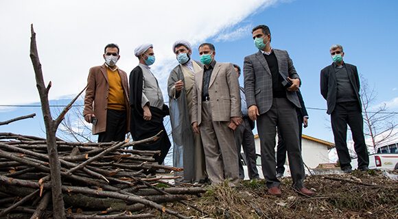 بازدید رییس کل دادگستری گیلان از محل قطع درختان در کمربندی شهید شکوری شهرستان فومن