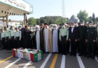 مراسم تشییع پیکر پاک شهید نظم و امنیت مهدی کامور در رشت