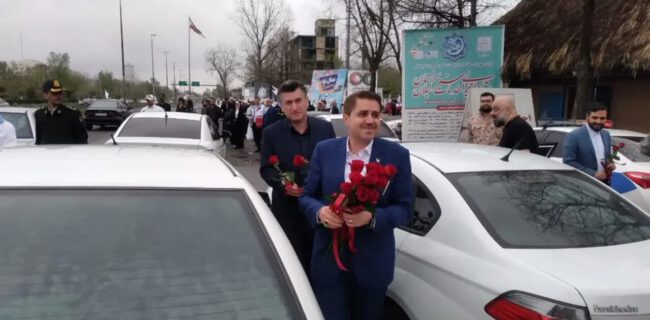 استقبال از مسافران نوروزی در مبادی ورودی گیلان