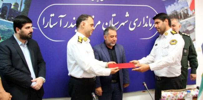 رئیس جدید پلیس راه شهرستان آستارا منصوب شد