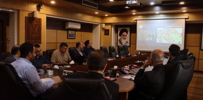 جلسه بررسی اجرای فاز اول پروژه رینگ ۹۰ متری شهر رشت از میدان گیل تا مسکن مهر