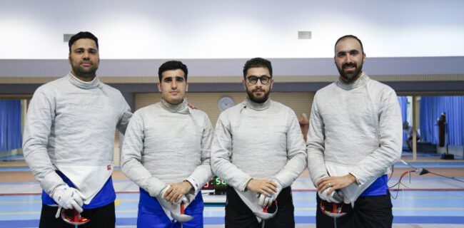 نائب قهرمانی ورزشکار گیلانی با تیم ملی اسلحه سابر در آسیا