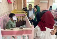 حضور زوج فرهنگی گیلان و تالش در جمع کودکان معصوم آسایشگاه معلولین فومنات