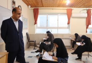 بازدید استاندار از برگزاری کنکور 1404 گیلان