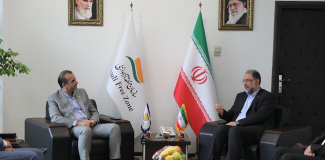 دیدار مدیرعامل شركت كشتیرانی دریای خزر با مدیرعامل سازمان منطقه آزاد انزلی