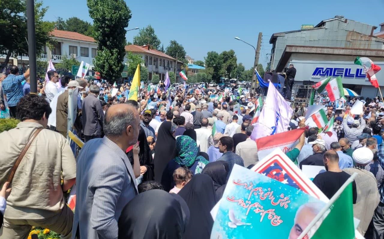 راهپیمایی مردم رشت در روز جمعه خشم و نصر