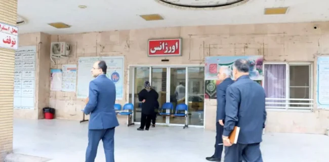 بازدید سرزده بازرس کل استان گیلان از بیمارستان حضرت ولی عصر (عج) رودبار