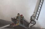 مهار آتش سوزی در مجتمع تجاری کاسپین منطقه آزاد انزلی