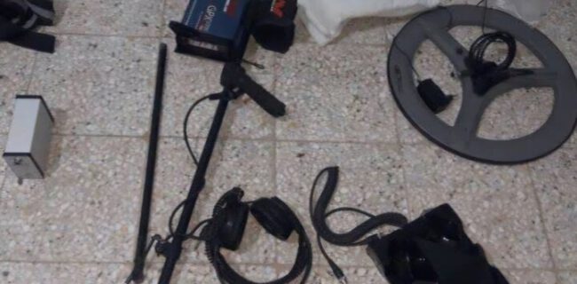 ۳ دستگاه فلزیاب غیرمجاز در جواهردشت کشف و ضبط شد