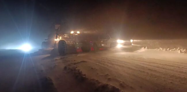 کولاک شدید در گردنه الماس/ ممنوعیت تردد در محور تالش–خلخال تا اطلاع ثانوی