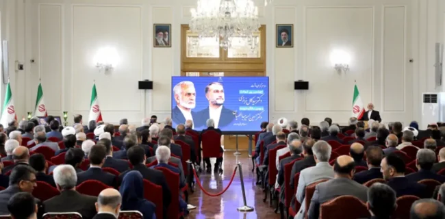 تشریح وظایف دستگاه دیپلماسی در صیانت از منافع ملی / انتقاد از حاکمیت زبان زور در مناسبات جهانی / قرائت پیام رهبر معظم انقلاب به مناسبت دومین سالگرد شهادت شهید رئیسی