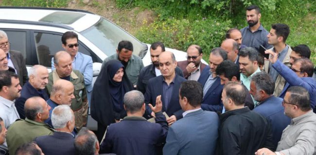 رسیدگی میدانی استاندار گیلان به مطالبات روستاییان دیلمان سیاهکل